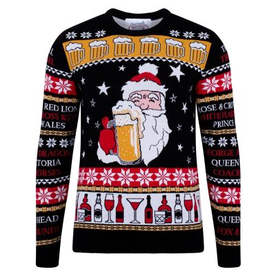 Maglione natalizio ecologico da uomo Christmas Cheers