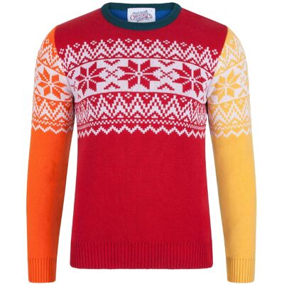 FRANKEN NORDIC SURPRISE - Il maglione natalizio ecologico da uomo Nordic Fairisle