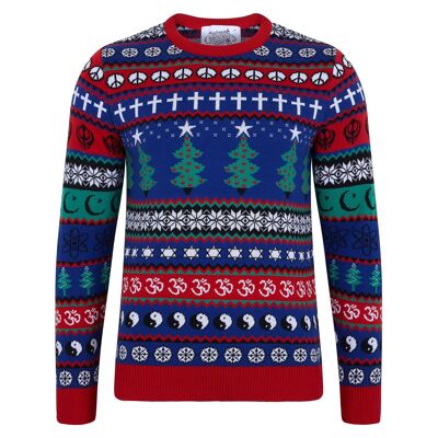Maglione natalizio ecologico unisex multi-fede