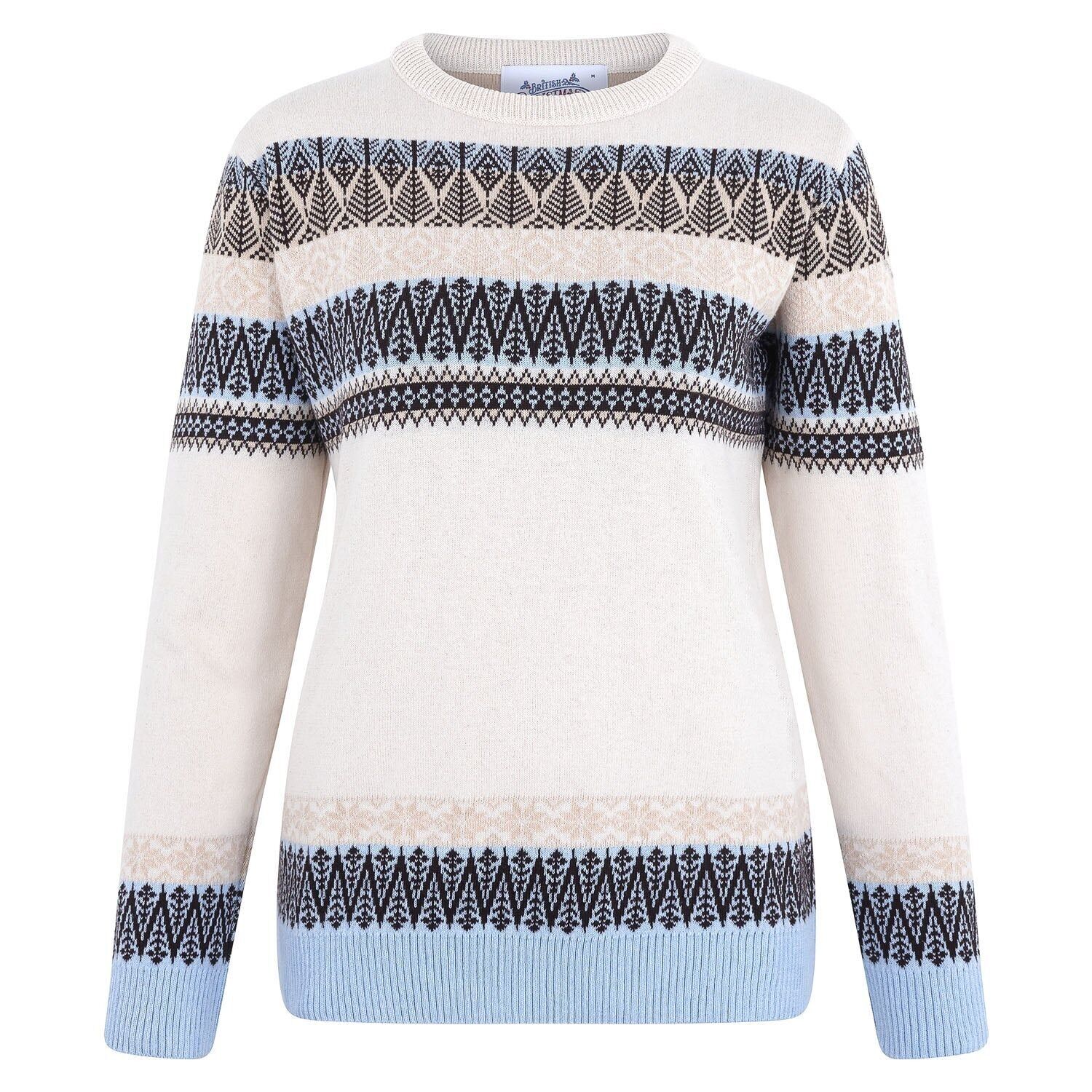 Maglione natalizio ecologico da donna Fairisle