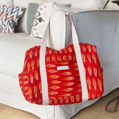 Borsa ikat corallo