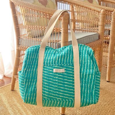 Bolsa ikat verde