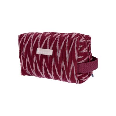 Trousse de toilette ikat grenat
