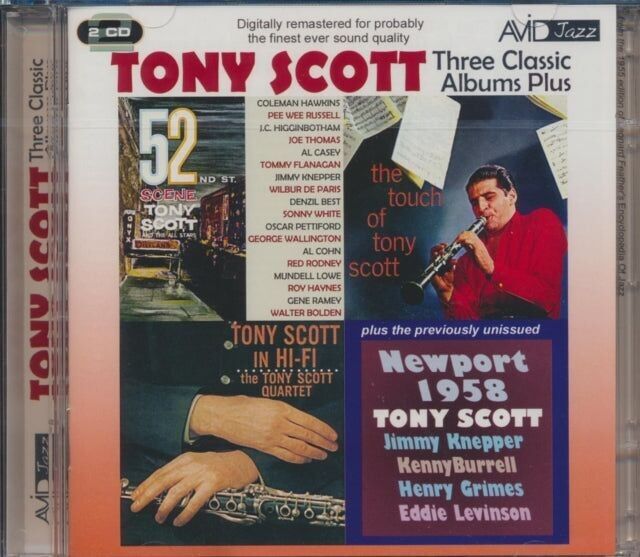 CD de Tony Scott: tres álbumes clásicos más (52nd St Scene / Tony Scott In Hi-Fi / The Touch Of Tony Scott)