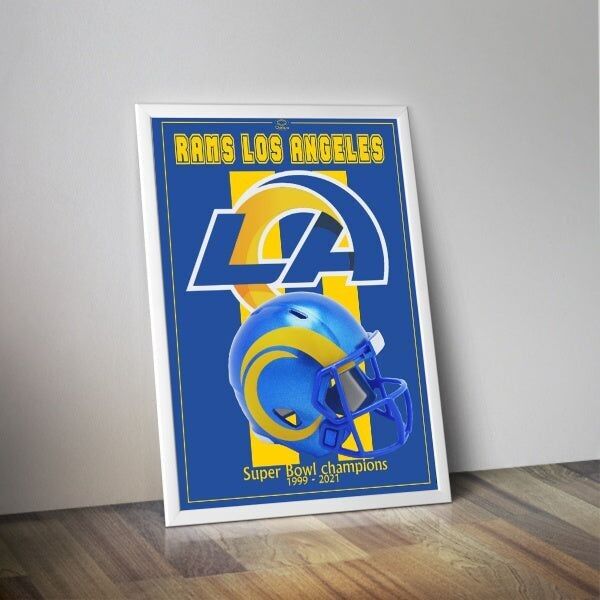 Los Angeles Rams NFL-Helm-Poster I American-Football-Poster