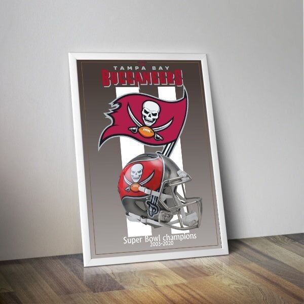 NFL-Helm-Poster Tampa Bay Buccaneers I Super Bowl-Poster