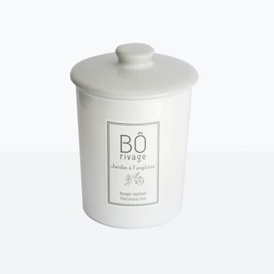 Tester for White Iridescent Lacquered Scented Candle