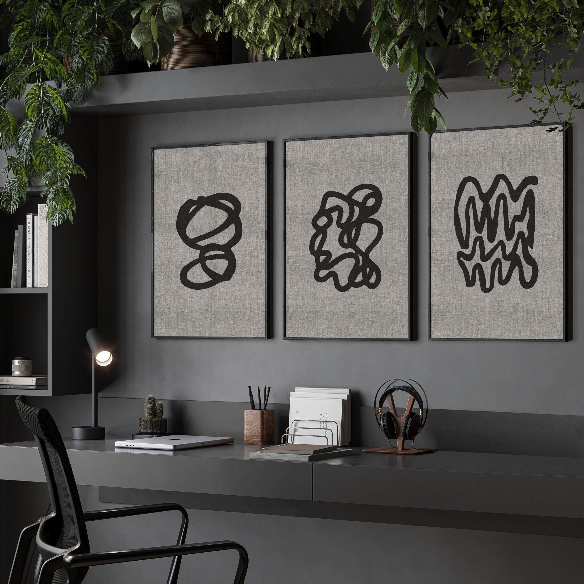 Deko-Ideen fürs Büro | 3er-Set Wandkunstdrucke