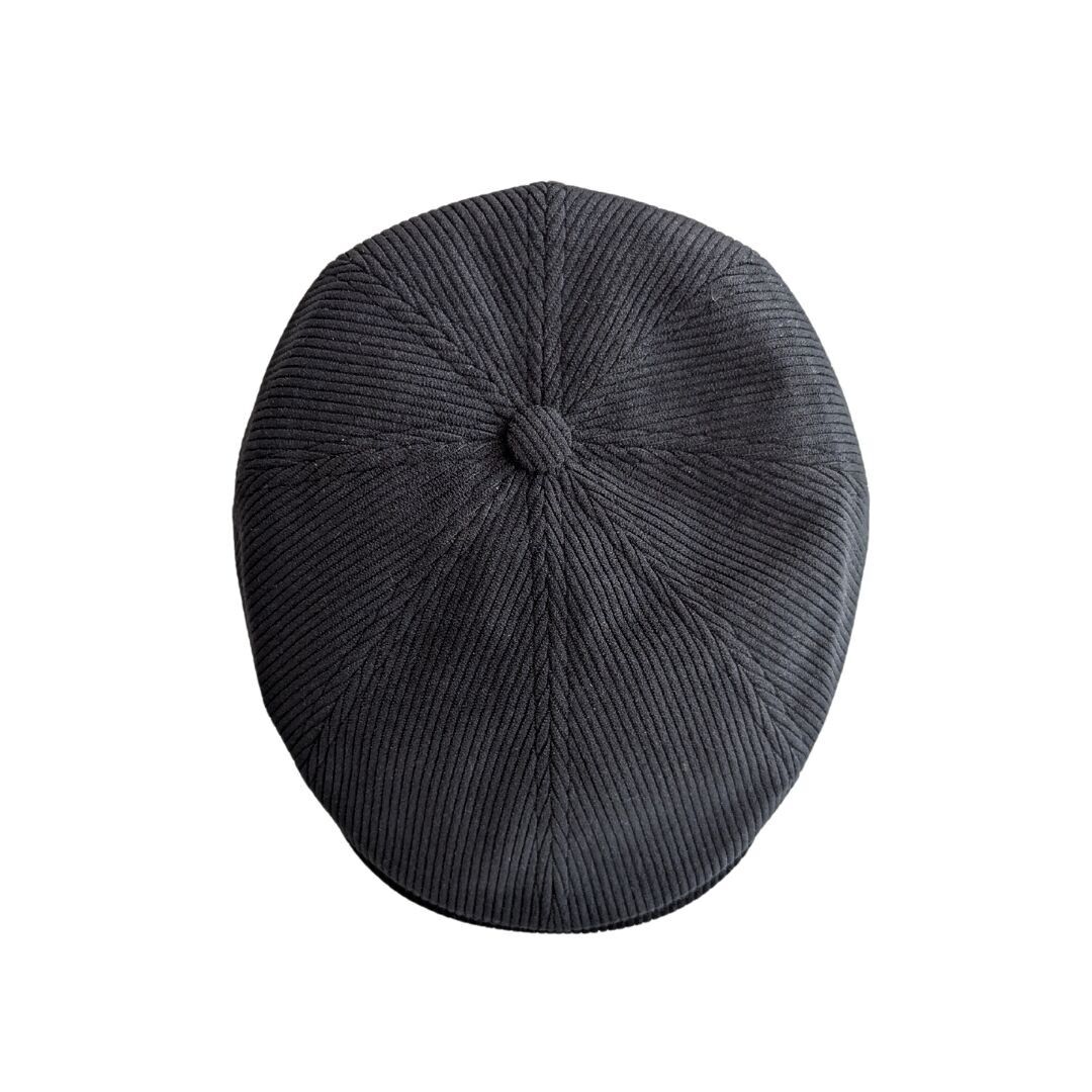 Schiebermütze - schwarzer Cord