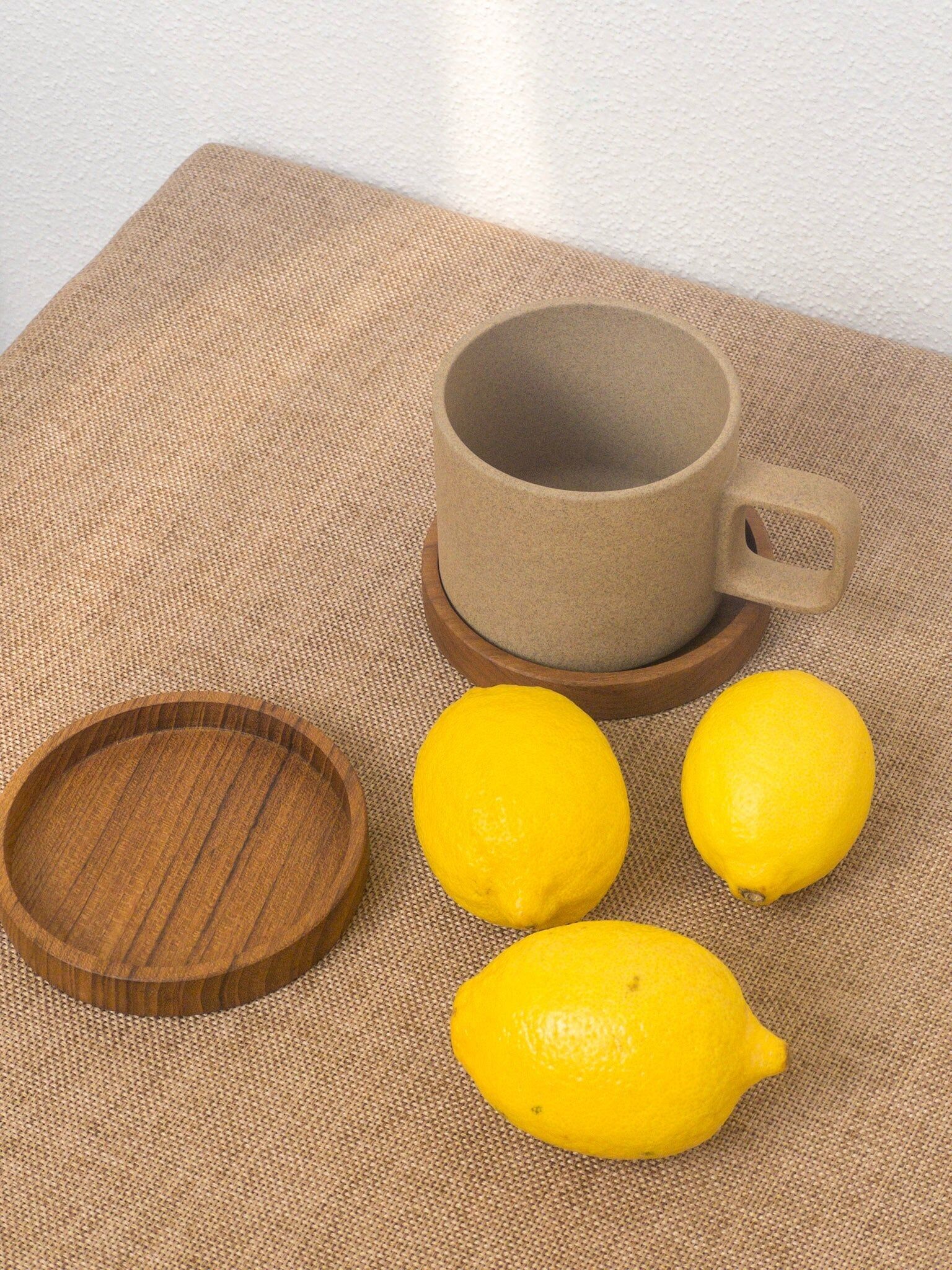 KAMA ROUND COASTER | TEAK WOOD COASTER