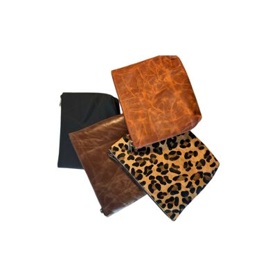 Pochette Maquillage chic en Cuir Recyclé - ROMANE