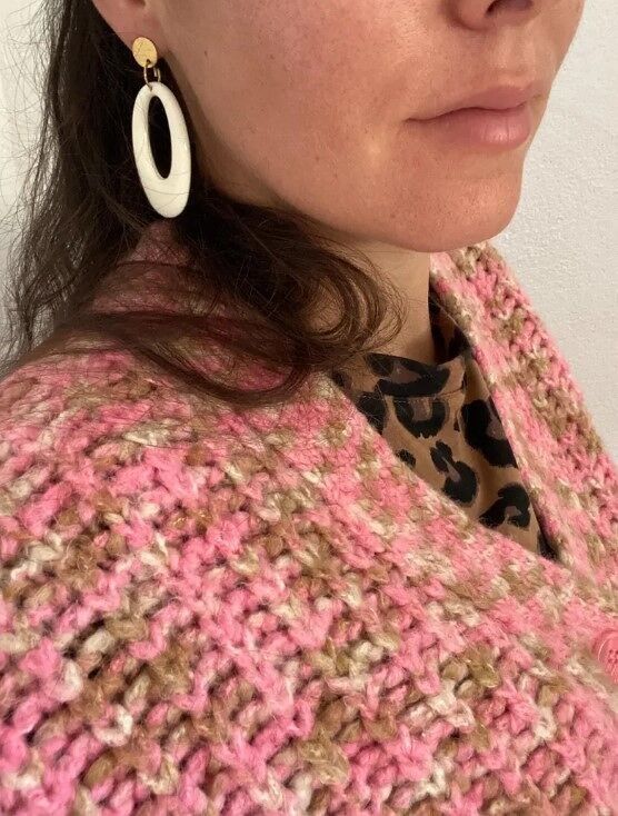 Orecchini ovali XL in resina