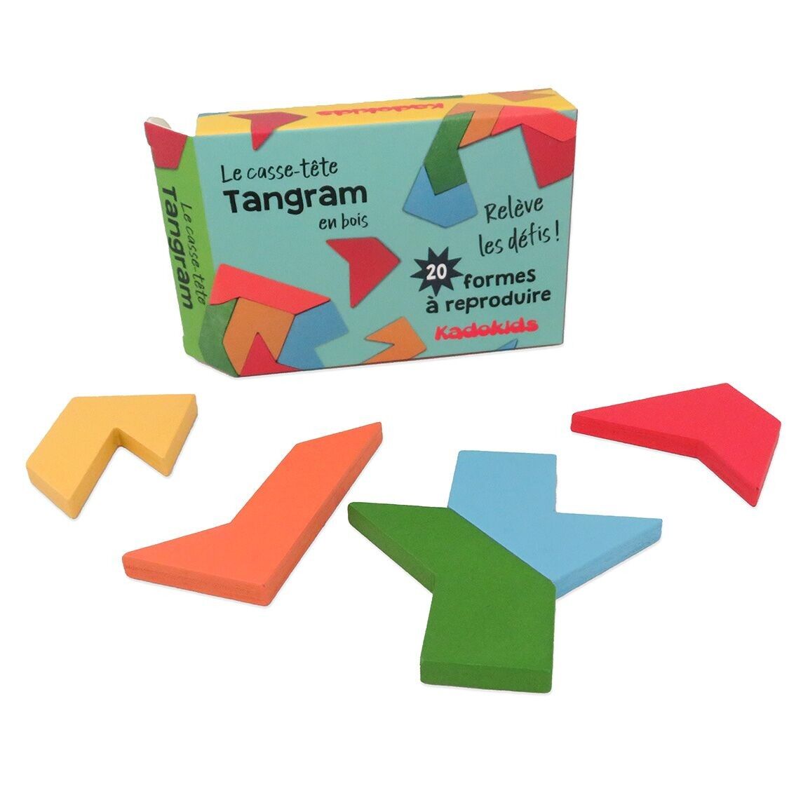 TANGRAM-PUZZLE AUS HOLZ