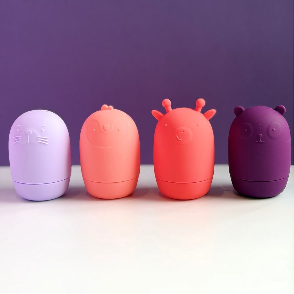 Giocattoli da bagno in silicone - Animali divertenti - Giocattoli per lo sviluppo del bambino - Marchio francese