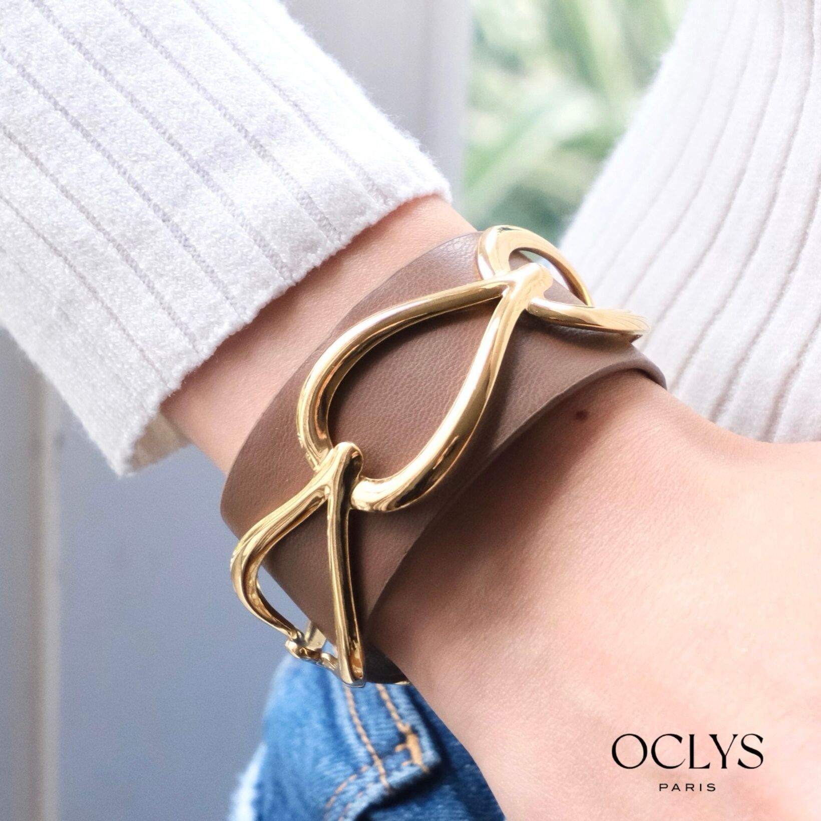 Bracciale Lorie in PU e acciaio inossidabile