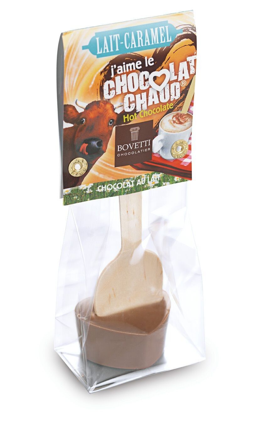 Heiße Schokoladenherz - Karamell-Milchschokolade 35 g