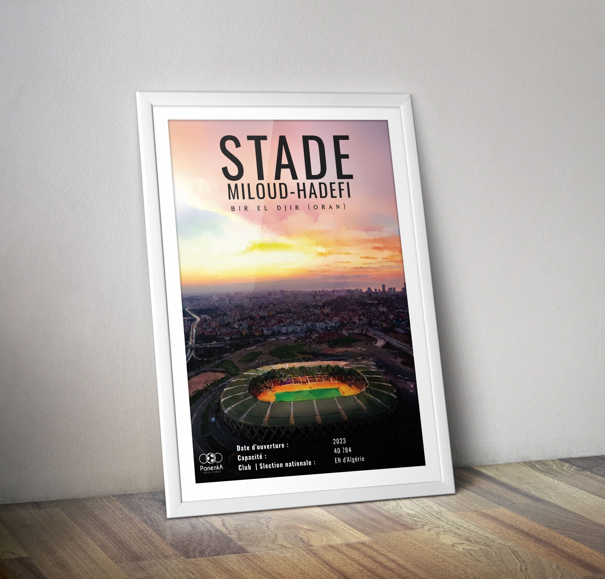 Stade Miloud Hadefi Oran I Stadionplakat Algerien Bir El Djir