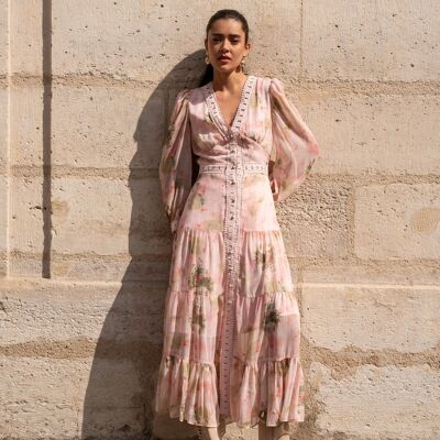 Robe longue Avril en dentelle (S-M-L-XL) - 80957-3
