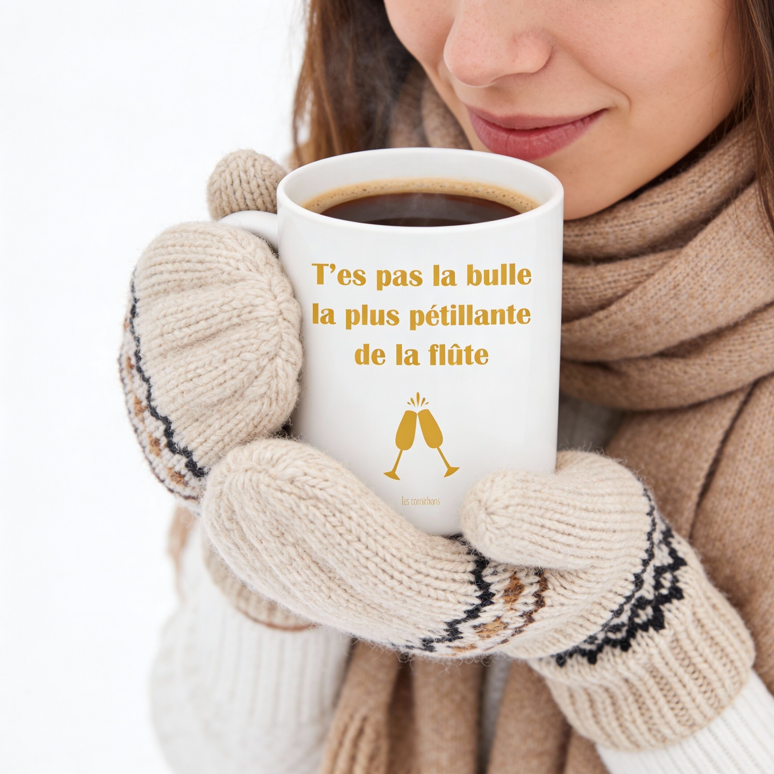 mug : t'es pas la bulle la plus pétillante de la flûte - humour - café - cadeau - anniversaire
