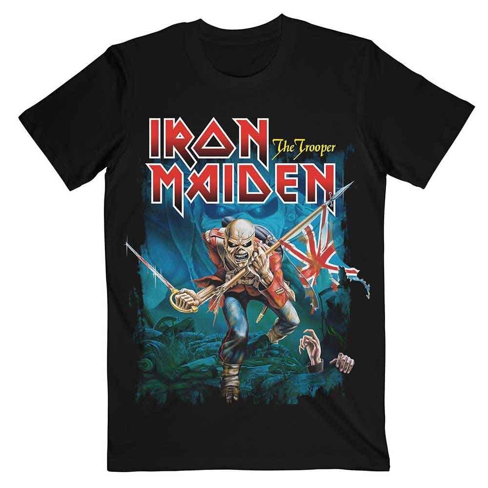 Iron Maiden T-Shirt – Trooper Eddie mit großen Augen