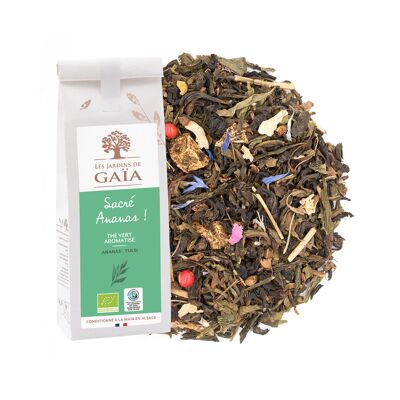 Té verde orgánico ¡Santa piña! 100g AB y WFTO
Piña - Tulsi