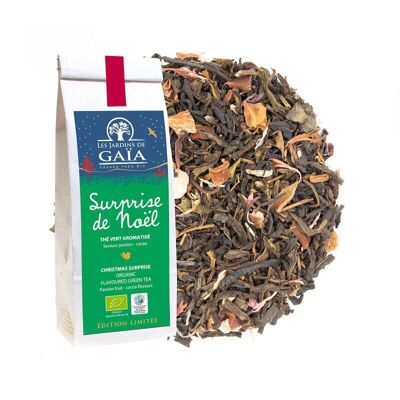 Bio-Grüntee mit Weihnachtsüberraschungsgeschmack 100 g AB & WFTO