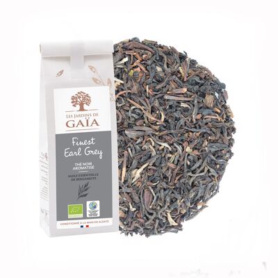Thé noir aromatisé Bio Finest Earl Grey 100g AB & WFTO
Bergamote (HE)