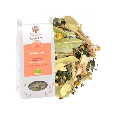 Infuso biologico della buonanotte 50 g lenitivo / Melissa - Tiglio - Lavanda