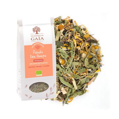 Infusion Prends ton temps Bio 40g Apaisante / Verveine - Mélisse - Lavande