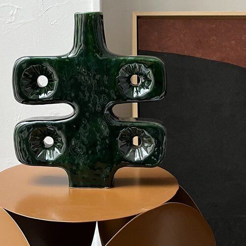 Vaso LANZAROTE in ceramica verde