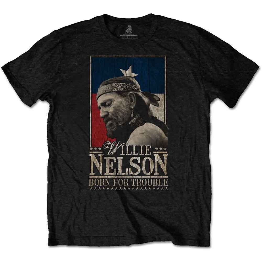 T-shirt Willie Nelson - Né pour les ennuis