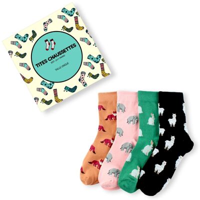 Calcetines largos de animales