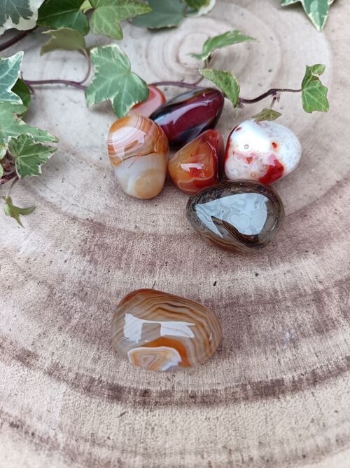 pierre roulée agate de botswana