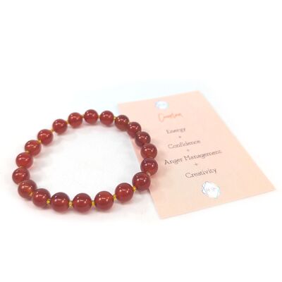 Bracciale in pietra corniola