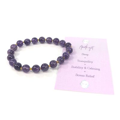 Pulsera de piedra amatista
