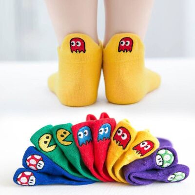 Chaussettes Languette Jeux-Vidéo Enfants (Lot 5 paires)