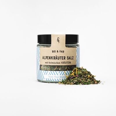 Sal de hierbas alpinas ecológica tarro 120 ml