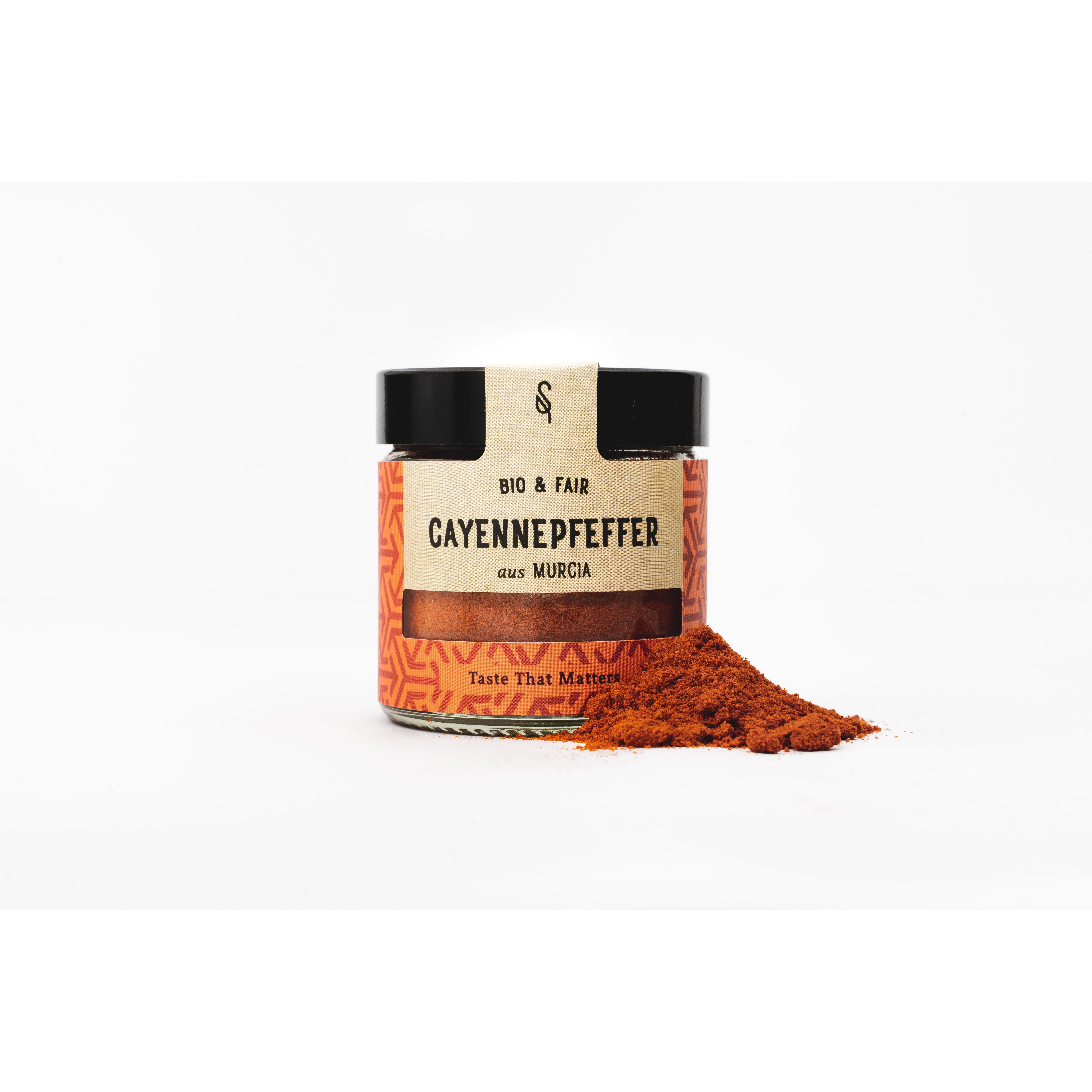 Cayennepfeffer (Chili Cayenne gemahlen, 15k SHU) Bio 120 ml Glas
