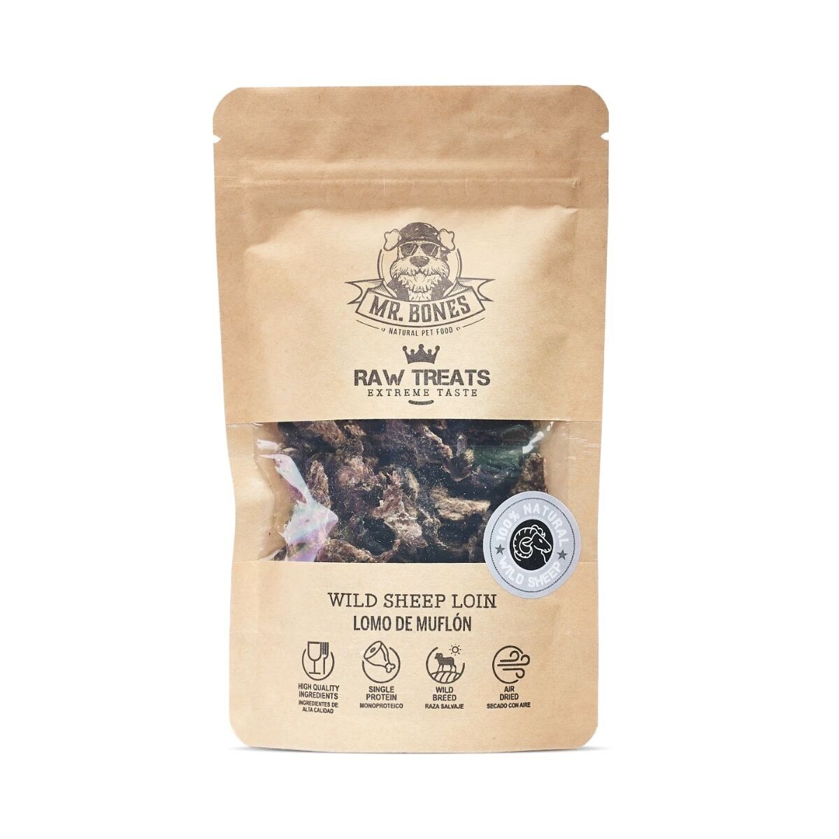 Raw Treats Mouflon Loin - Natural snack for dogs and cats