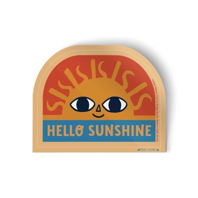 Autocollant cosmique Bonjour Soleil