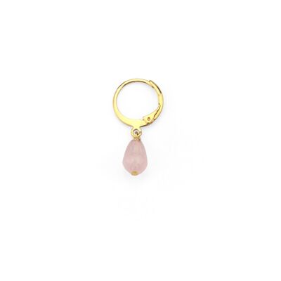 Pink Quartz Iti mini hoop