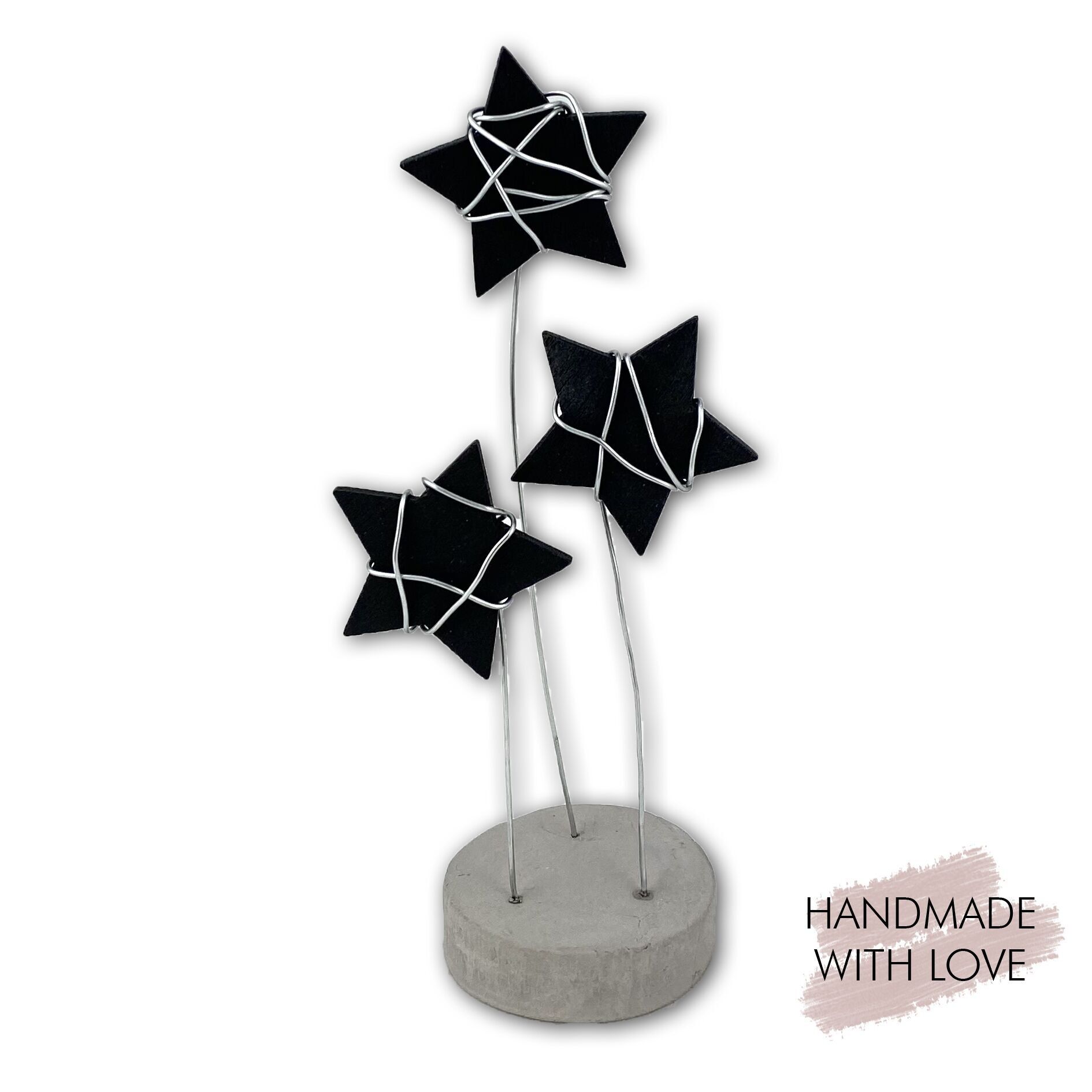 Wunschsterne Black Stars Dekofigur VE4