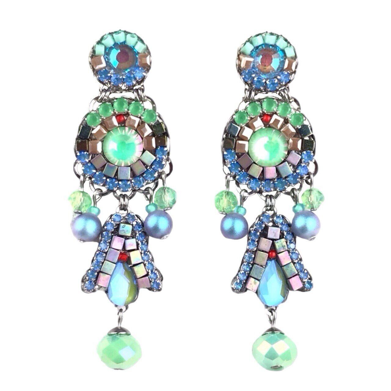 Orecchini in cristallo TULIPANO BLU