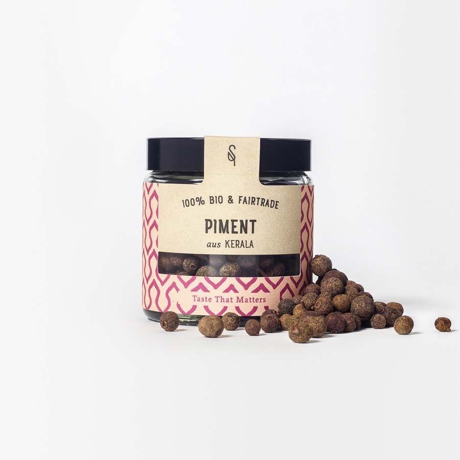 Pimento intero biologico vaso da 120 ml