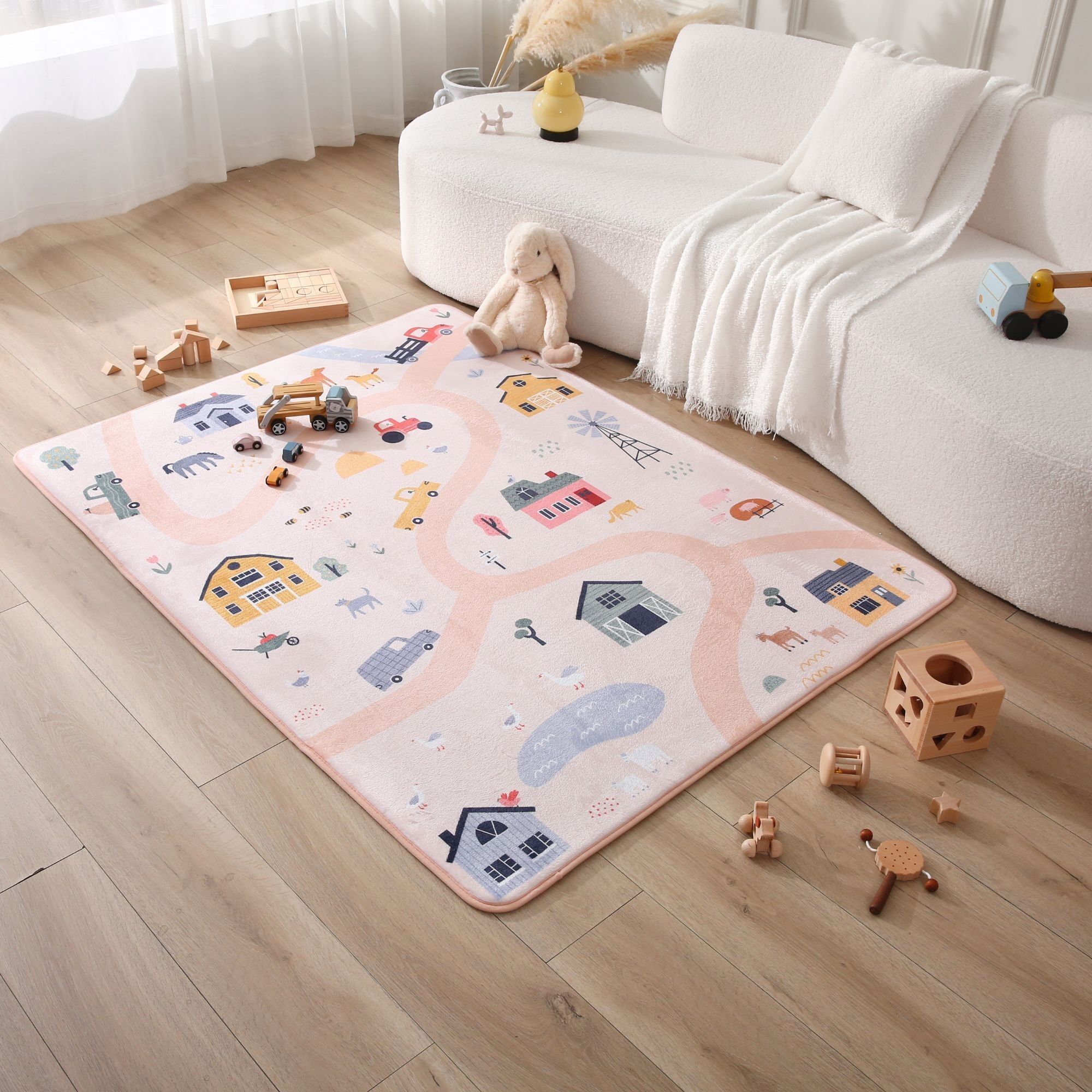 Hakuna Mat cloud-soft children's room carpet with memory foam