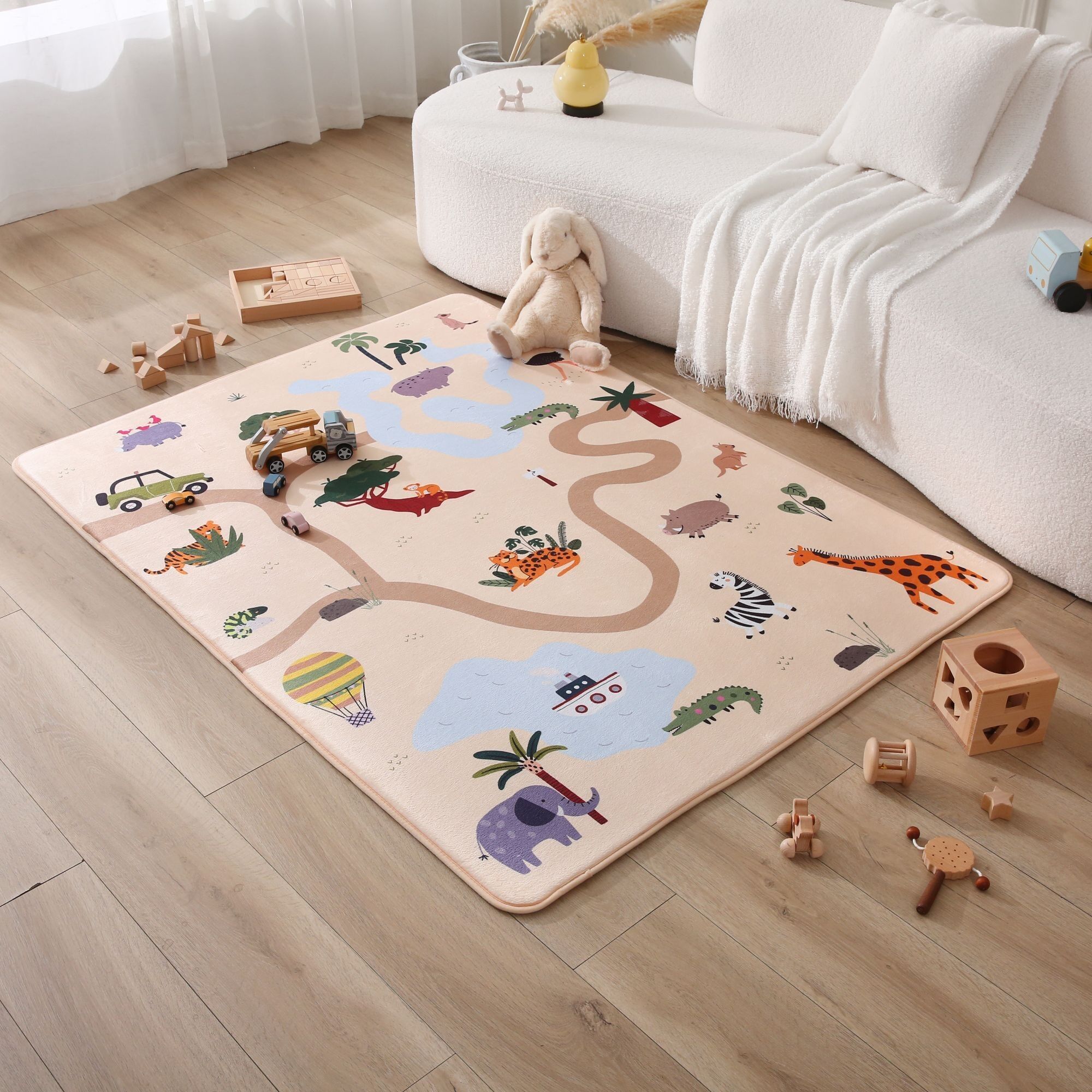Hakuna Mat cloud-soft children's room carpet with memory foam