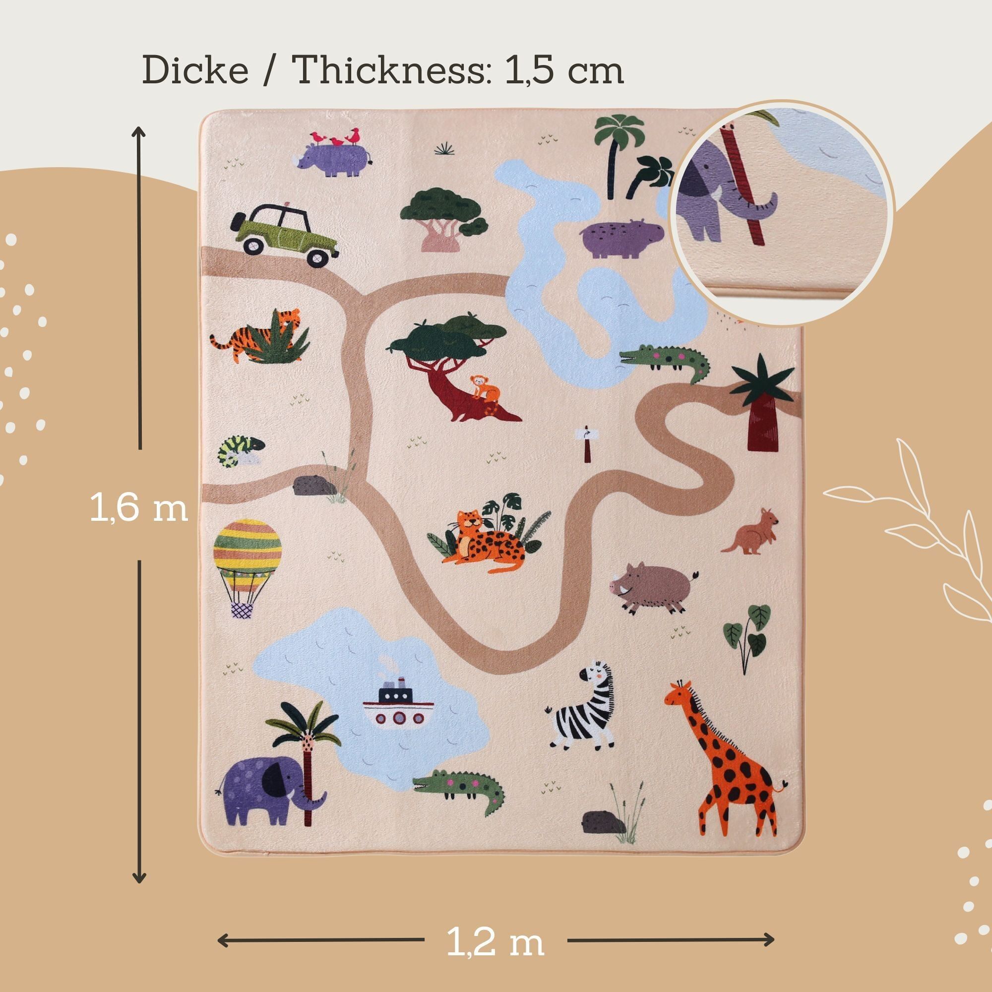 Hakuna Mat cloud-soft children's room carpet with memory foam