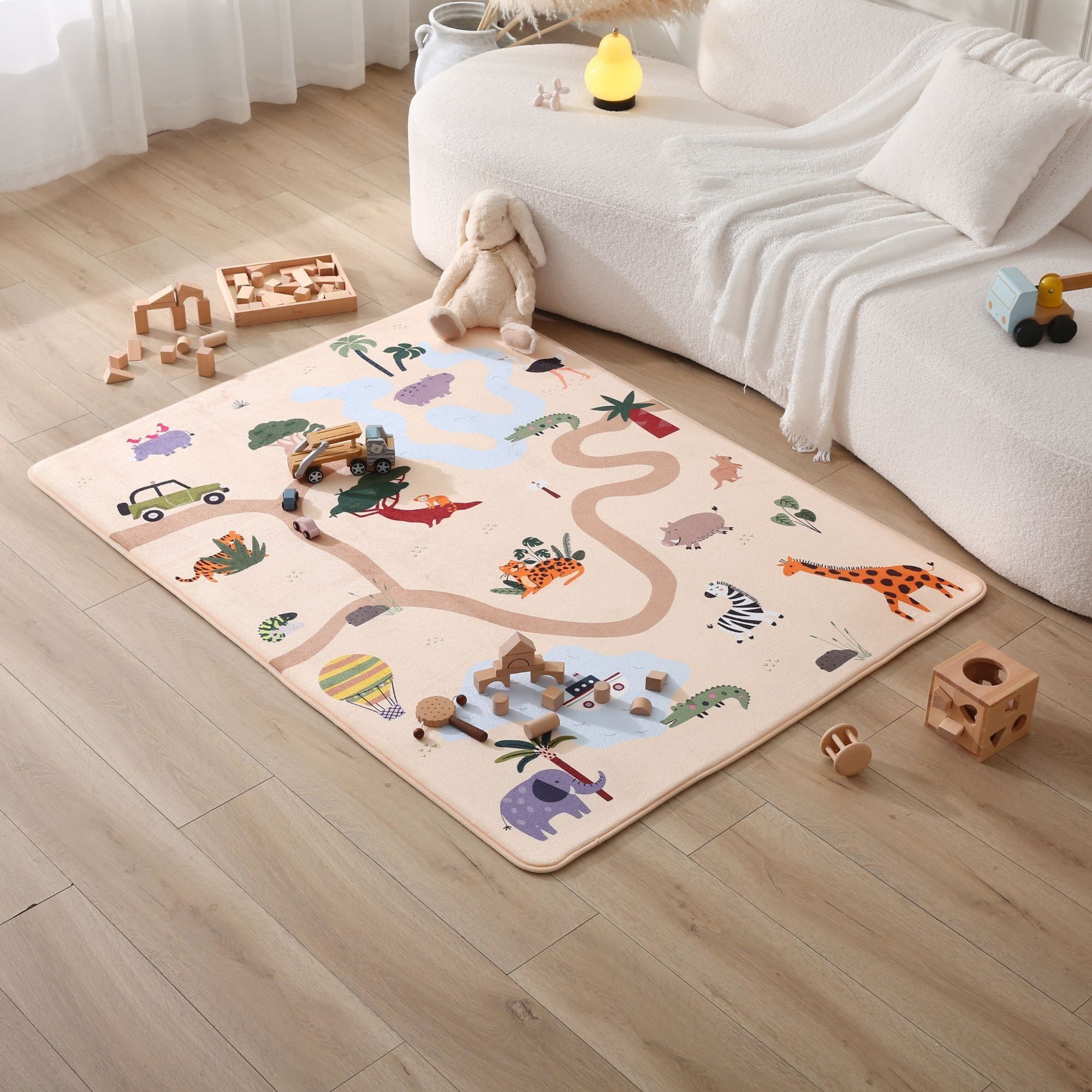 Hakuna Mat cloud-soft children's room carpet with memory foam