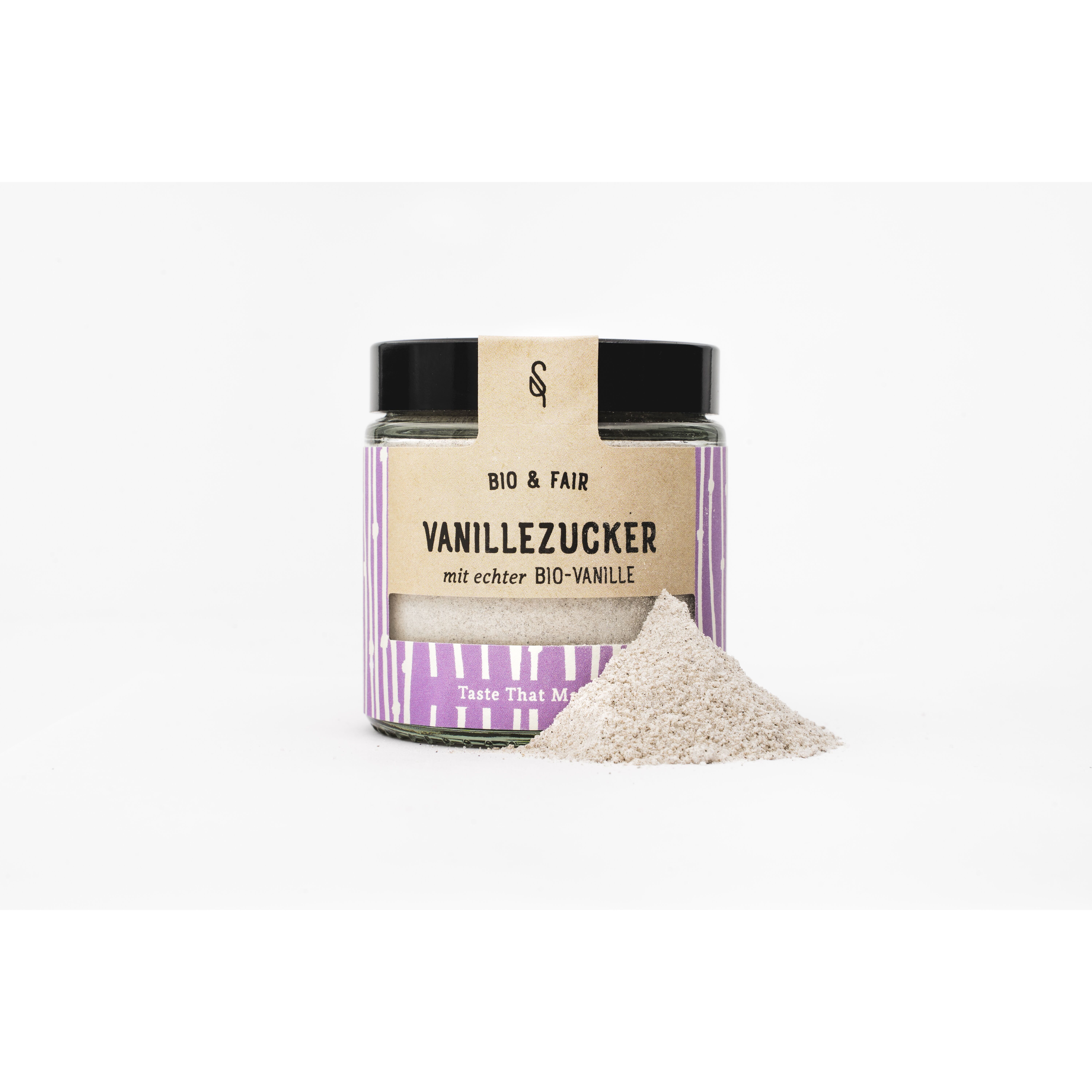 Zucchero vanigliato 10% Bourbon biologico vaso da 120 ml