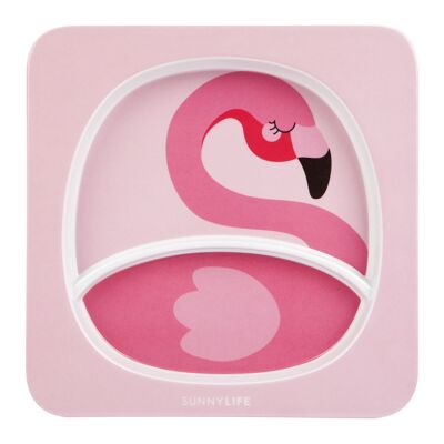 Kids Plate Flamingo%
